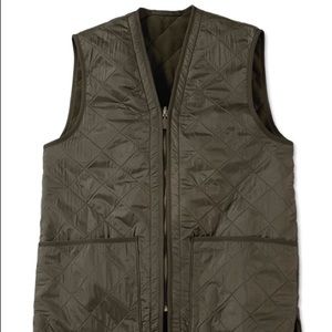 BARBOUR POLARQUILT ZIP-IN LINER XXL EUC OLIVE